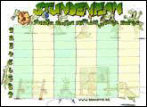 Stundenplan auf www.dinosite.de